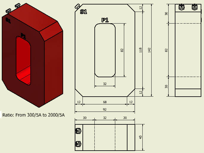 biếng dòng mct epoxy 30x80mm